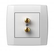 Розетка акустическая TEM Logiq AUDIO 2x4мм белый KQ23PWXO-U