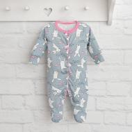 Человечек для девочки Blanka Зайчик р.74 серый 110131