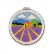 Набор для ковровой вышивки Brushme Лавандовое поле