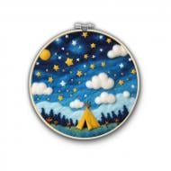 Набор для валяния картины из шерсти Звездная ночь Brushme