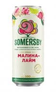 Сидр Somersby 4.7% солодкий шипучий звичайний Малина-Лайм 500мл 0,5 л