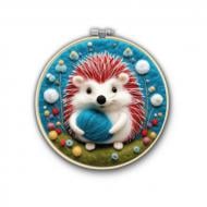 Набор для валяния картины из шерсти Тепло в кавычках Brushme