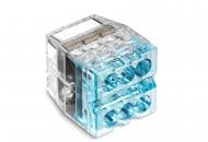 Клема быстрого монтажа HausMark COMPACT на 6 проводников 0,75-4 мм² 3 шт. синий 773-604-SCP6-HM-3