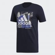Футболка Adidas MH BOS GRAPH 2 DV3092 р.S темно-синий