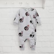 Ромпер для дівчинки Blanka Кролик р.80 сірий 110332