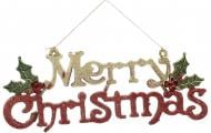 Декоративная подвеска Merry Christmas 9x24 см HF20Y5-60 красно-золотистый