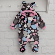 Чоловічок для дівчинки Blanka Сердця р.74 сірий 110160