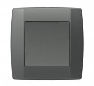 Выключатель одноклавишный одноклавишный TEM Logiq с подсветкой антрацит SQ10ATXO-U