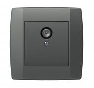 Розетка TV оконечная TEM Logiq TVR 0dB антрацит KQ10ATXO-U