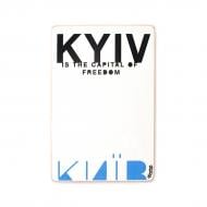 Постер деревянный "Kyiv. Is the capital of freedom. Київ" А4 28.5х20 см Wood Posters