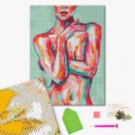 Алмазная мозаика Голая элегантность 30х40 см Brushme