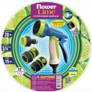 Садовый шланг Avci Flex FLOWER LIME 3/4-18 мм 20М BAG +пистолет