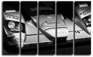 Картина модульная Audi R8 Le Mans 140x89 см Hotel Arizona HD B/W5-IFR-Audi Racing-43743