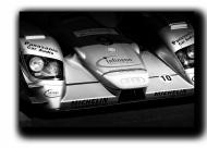 Картина Audi R8 Le Mans 102x59 см Hotel Arizona HD B/W23x40-IFR-Audi Racing-43743