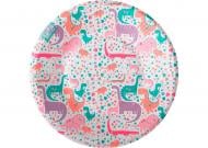 Тарелки бумажные Динозавры 10 шт микс животные/ДН 18 см UA Твоя Забава 10 шт.