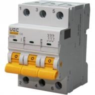 Автоматичний вимикач UEC SB-M9H 3P 40A D 10кA MCB100-3-040-D
