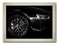 Картина Audi R8 спортседан 41x31 см Hotel Arizona HD B-W12x16 Silver framed-IFR-Audi