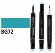 Маркер спиртовой FINECOLOUR EF102-72N зеленовато-синий
