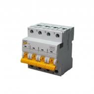 Автоматический выключатель UEC SB-M9H 4P 50A C 10кA MCB100-4-050-C