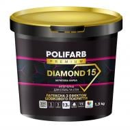Краска акриловая Polifarb DIAMOND 15 полумат белый 1,3 кг Краска акриловая Polifarb DIAMOND 15 полумат белый 1,3 кг