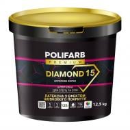 Краска акриловая Polifarb DIAMOND 15 полумат белый 12,5 кг