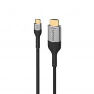 Кабель Promate MediaCord-8K USB-C to HDMI in 1.8 м 1,8 м серый (mediacord-8k.grey)