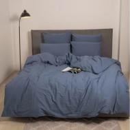 Комплект постельного белья Вареный хлопок 40-0026 Starry Dreams 160x220 см синий MirSon