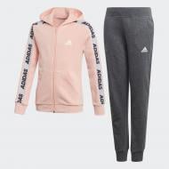 Спортивний костюм Adidas YG HOOD COT TS ED4636 рожевий