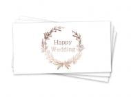 Конверт для денег Happy Wedding белый свадьба 85х165 см золото