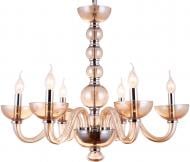 Люстра подвесная Victoria Lighting 6x40 Вт E14 коричневый Toscana