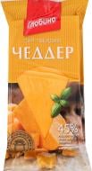 Сыр ТМ Глобино 45% твердых Чеддер 160г