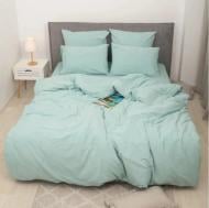 Комплект постельного белья Вареный хлопок 40-0021 Peaceful Hours 143х210 см светло-мятный MirSon