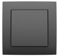 Кнопка звонка одноклавишный Efapel Logus без подсветки металлик графит 21151 TIS