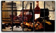 Картина модульна Вино в бочці 127x77 см Hotel Arizona HD Red15-IFR-My Wine-43749