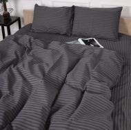 Комплект постельного белья Бязь Ranforce Elite 17-0601 Stripe Gray 143х210 см серый MirSon