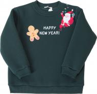 Свитшот для девочки Mevis р.110 зеленый с рисунком 4504