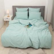 Комплект постельного белья Вареный хлопок 40-0021 Peaceful Hours 220х240 см светло-мятный MirSon