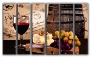 Картина модульная бокал вина 171x112 см Hotel Arizona HD CHEESE6-WINE CHEES-43749