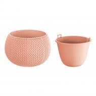 Горшок пластиковый Prosperplast Splofy Bowl 290мм круглый персиковый (11300-488)