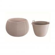 Горшок для цветов Prosperplast Splofy Bowi с вкладчиком круглый (11300-7529)