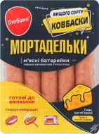 Колбаски ТМ Глобино из мяса птицы Мортаделки н/к в/с лоток 250 г