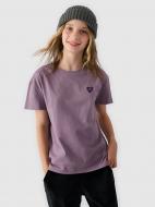 Футболка 4F TSHIRT F1546 4FJWAW24TTSHF1546-51S р.128 фиолетовый Футболка 4F TSHIRT F1546 4FJWAW24TTSHF1546-51S р.128 фиолетовый