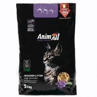 Наповнювач для котячого туалету AnimAll деревний 5,3 кг з ароматом лаванди