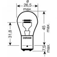 Автолампа розжарювання Osram BAX 1,2 Вт 1 шт.(OS 7537 TSP)