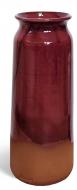 Ваза керамическая Rezon Прованс 2 38 см бордовая