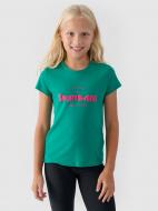 Футболка 4F TSHIRT F1543 4FJWAW24TTSHF1543-41S р.164 зеленый