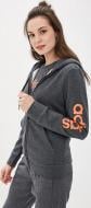 Джемпер Adidas W E LIN FZHD FL EI0675 р. XL темно-серый