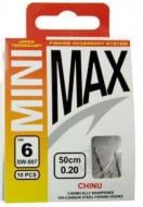 Поводки с крючками MiniMax 10 шт. SW-007 Chinu # 10/0.16 BLN