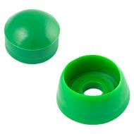 Заглушка двухсоставная круглая snapt 45057 зеленая 100 шт. Ø30 мм внешняя