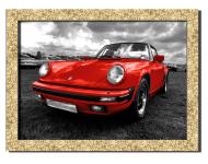 Картина Porsche 911 41x31 см Hotel Arizona HD P-1 GOLDEN FR-PORSCHE 911-12x16-